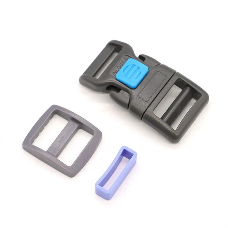 Plastic Pet Collar Side Release Buckle With Lock